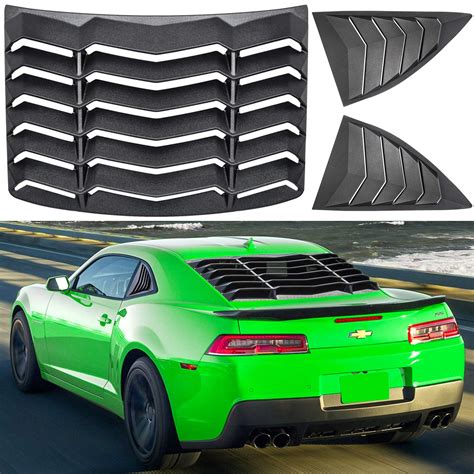 E-cowlboy Rear+Side Window Louvers for Chevrolet Chevy Camaro 2010 2011 ...