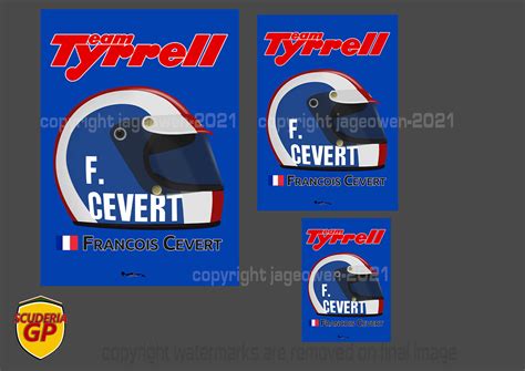 Francois Cevert – 1971 F1 Helmet Tyrrell – Scuderia GP