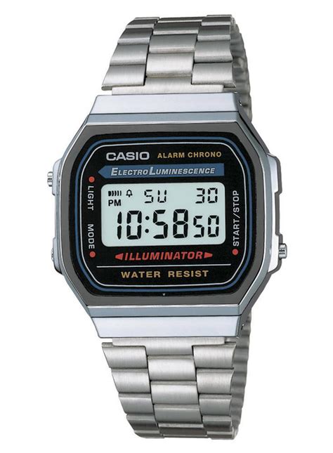 Casio Vintage Silver Watch In Silver/black - Fast Shipping & Easy ...