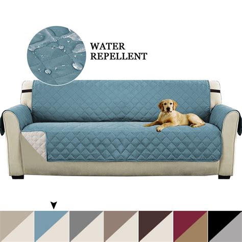 Turquoize 1-Piece Original Water Repellent Reversible Quilted XL Sofa ...