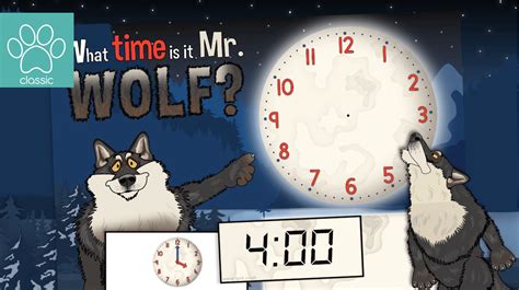 Teacher's Pet » What Time is it Mr Wolf? O'clock (digital)