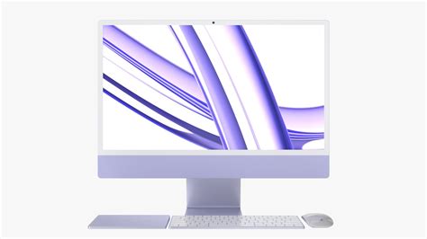 Apple iMac 2023 Purple 3D - TurboSquid 2151966