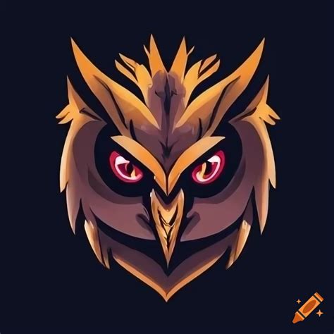 Furious owl logo on Craiyon