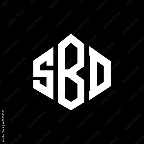 SBD letter logo design with polygon shape. SBD polygon and cube shape ...