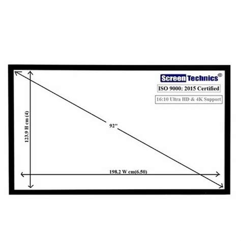 Screen Technics instalock projector screen - Screen Technics 6 X 8 ...