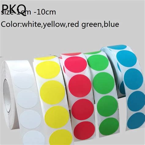 450pcs 5cm Round Stickers color thermal label roll 50mm leave message to seller about color you ...