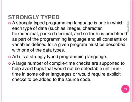 ADA programming language