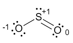 Draw a Lewis structure for SO2 in which all atoms obey the octet rule. Show formal charges ...