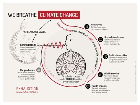 The feedbacks between climate change and air pollution — Exhaustion