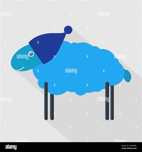 Funny sheep silhouette. Hand drawn vector illustration Stock Vector Image & Art - Alamy