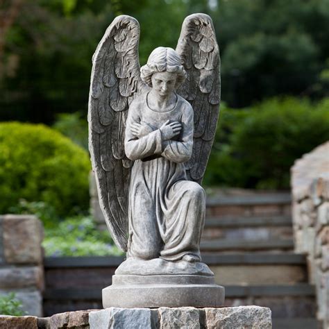 Alfresco Home Kneeling Angel Garden Statue | Angel statues, Garden statues, Angel garden statues