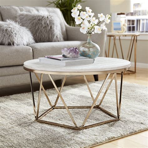 Jimmy Coffee Table | Joss & Main | Art deco coffee table, Living room coffee table, Round glass ...