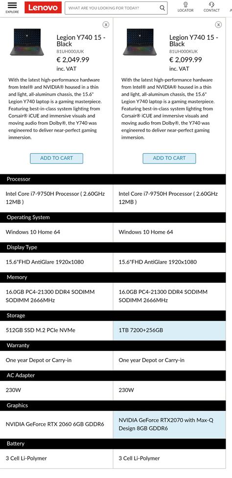 Lenovo Y740 / 512GB SSD vs 1TB HDD + 256GB SSD : r/GamingLaptops