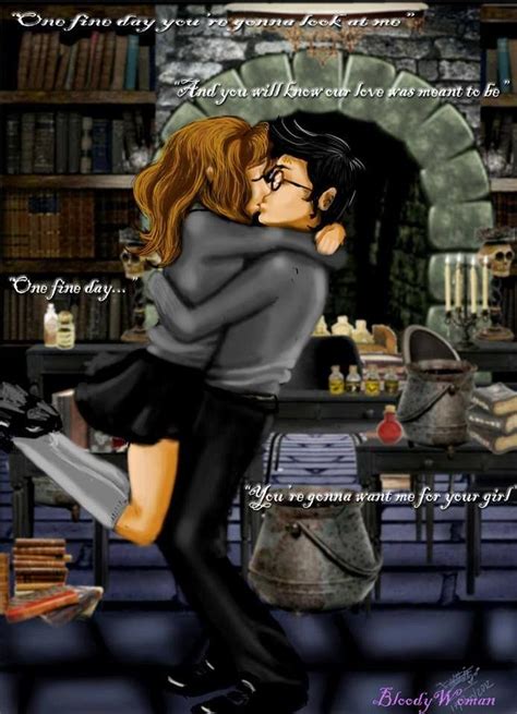 Harry And Hermione Kiss Fan Art