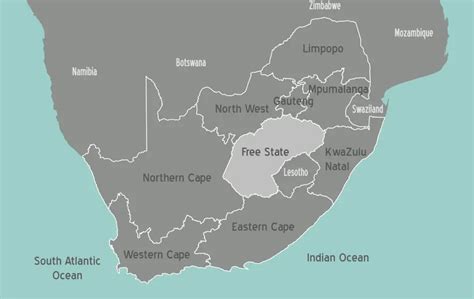 South Africa Free State Map - MapSof.net