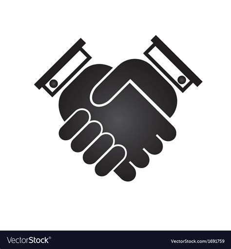 Business handshake Royalty Free Vector Image - VectorStock