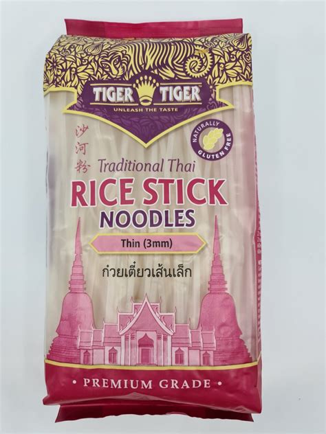 Tiger Traditionl Thai Rice Stick Noodles Thin 3mm | Toko Indonesia