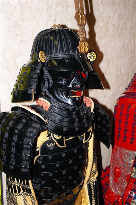 Reproduction Edo period Samurai Armor, handmade from a Japanese armorer and on display at ...