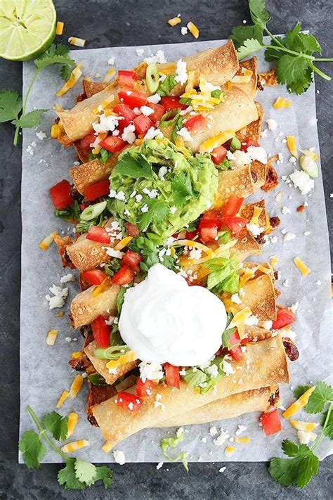 Black Bean Cheese Taquitos Recipe