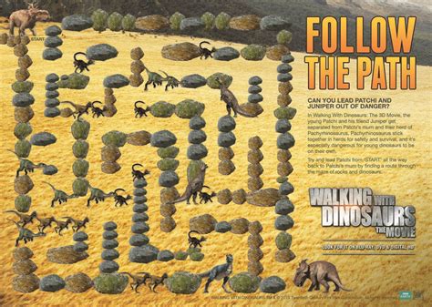 Follow the path and help Patchi from Walking with Dinosaurs get back to ...