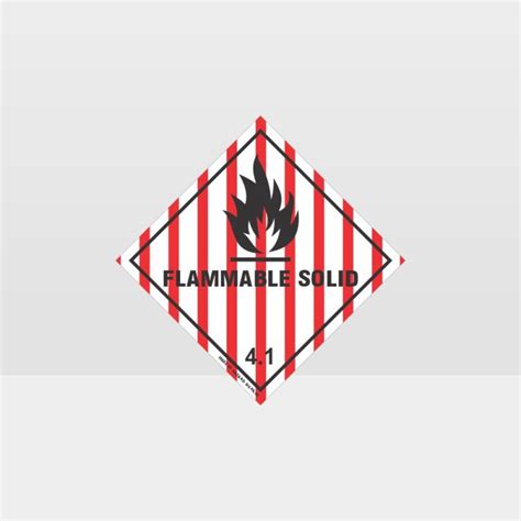 Class 4 Flammable Solid Sign - Hazardous Signs - HAZARD SIGNS NZ