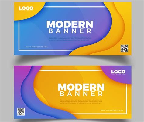 #Modern Banner Design Sample. | Banner design inspiration, Banner design, Banner design layout