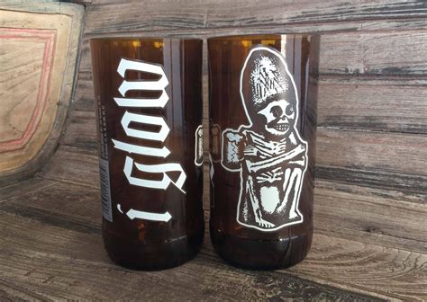 Rogue Dead Guy Ale Beer Bottle Glasses Set of 2 Recycled | Etsy