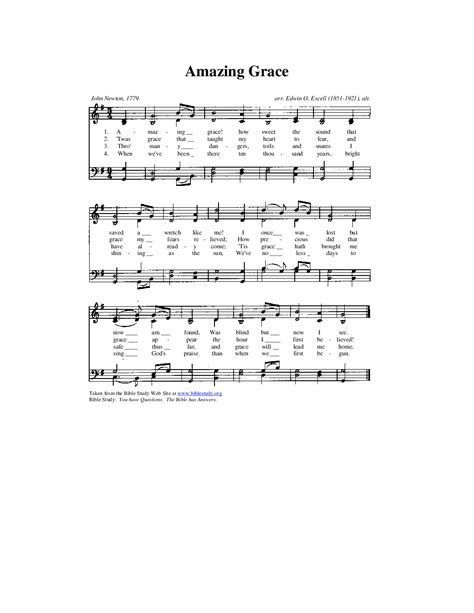 Amazing Grace (Original) (by Church Publications -- SATB)