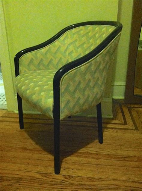 Retro Vintage barrel back chair, Italian made. Pink, blue, white ...