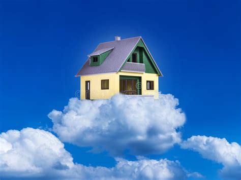 House on clouds stock image. Image of housing, residential - 33615293