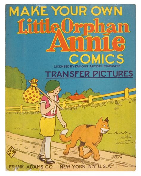 Hake's - "MAKE YOUR OWN LITTLE ORPHAN ANNIE COMICS TRANSFER PICTURES ...