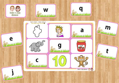 Read 'n Match: Single Letters A, alphabet phonics game for EFL, ESL, ELD, Montessori, homeschool ...