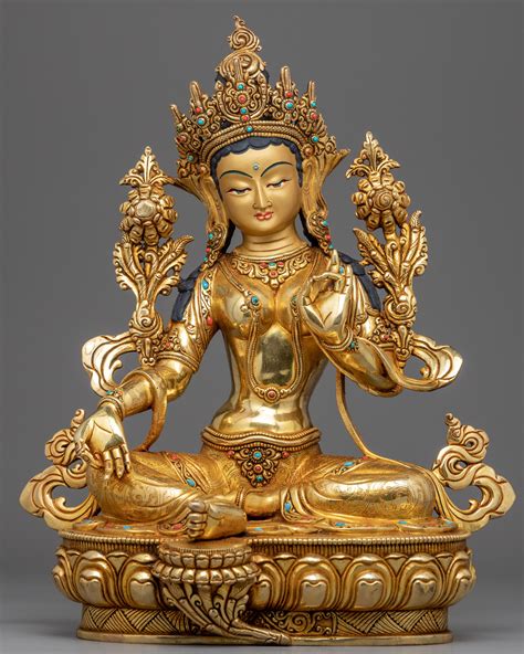 Green Tara Statue Meaning | Handmade Compassionate Mother Tara