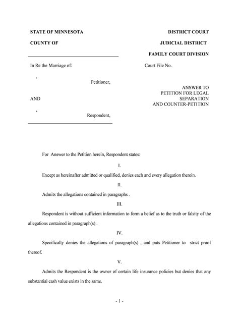 Forms to Respond Minnesota Judicial Branch - Fill Out and Sign Printable PDF Template | airSlate ...