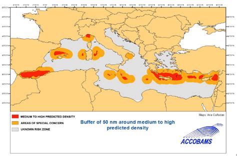 Map of the predicted suitable habitat of the Cuvier’s beaked whale in ...