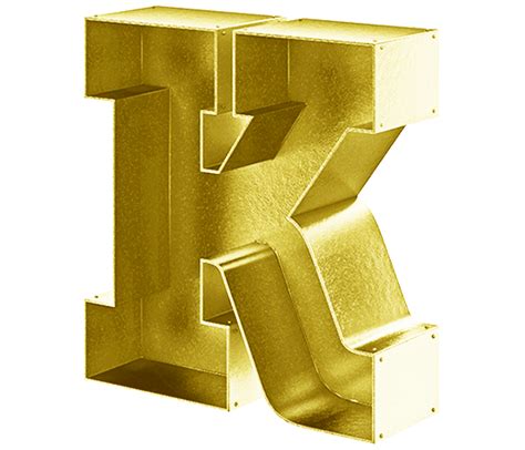 3D Gold PNG Font on Behance