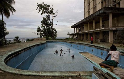 Former luxurious Intercontinental Hotel in Monrovia, Liberia | where's my water ? | Pinterest ...