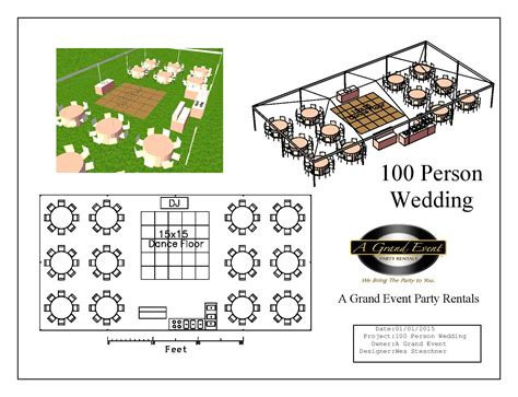 100 Person Wedding | A Grand Event Tent & Event Rentals