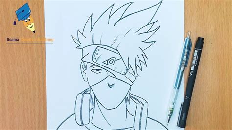 How To Draw Kakashi Hatake - Step By Step for beginners | draw kakashi - drawing anime ...