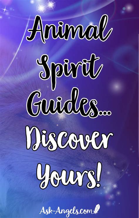 How to Find Out Your Animal Spirit Guides - Ask-Angels.com | Animal spirit guides, Spirit guides ...