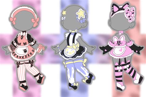 Pastel Maid Outfit Adopts (closed) by Horror-Star on DeviantArt ...