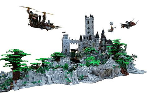 Yes, that's a steampunk vampire castle made from LEGO