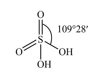 For H2SO4, determine the shape around each central atom and predict any ...