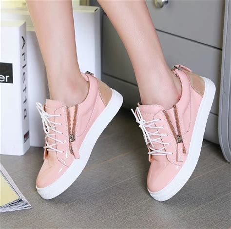 New 2014 Genuine Leather Women Sneakers Brand Fashion Cute Lace Up ...