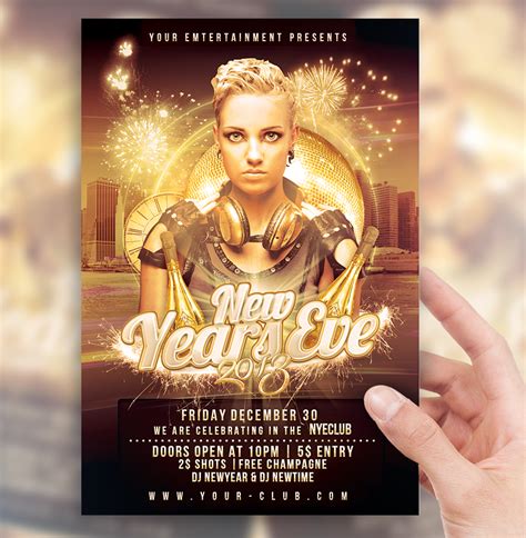 New Years Eve Party Flyer Template by sorengfx on DeviantArt