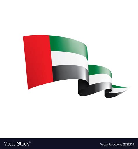 United arab emirates flag Royalty Free Vector Image