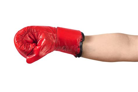 Isolated Hand in Boxing Glove Stock Photo - Image of accessory ...