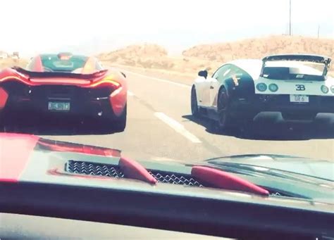 McLaren P1 Vs. Bugatti Veyron Drag Race In The Wild