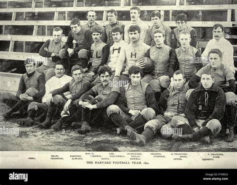 The Harvard Football Team, 1890 Stock Photo - Alamy