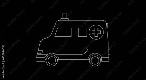 Ambulance vector isolated icon. Emoji illustration. Ambulance vector ...